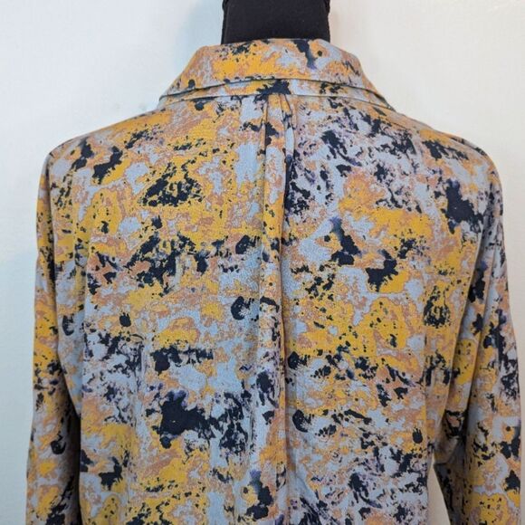 Wrap London Mod Vintage Vibe Preppy Academia Whimsical Abstract Top 6 - Picture 6 of 8